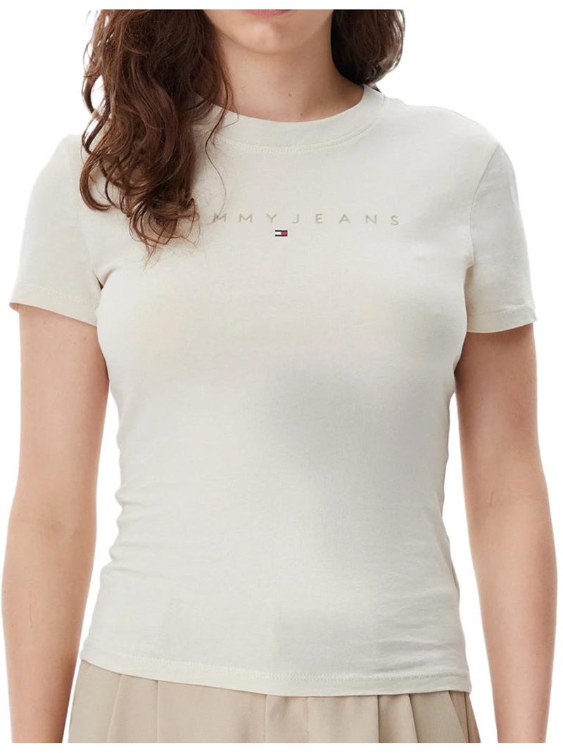T-shirt Femme Tommy Hilfiger Night Navy Beige - Kiabi