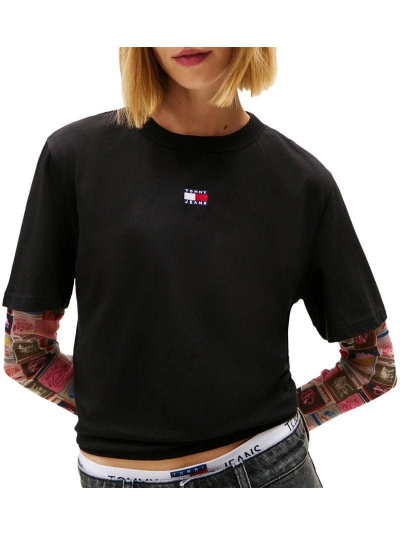 T-shirt Femme Tommy Hilfiger Noir - Kiabi