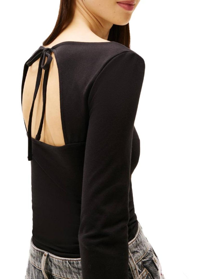 T-shirt Femme Tommy Hilfiger Noir - Kiabi