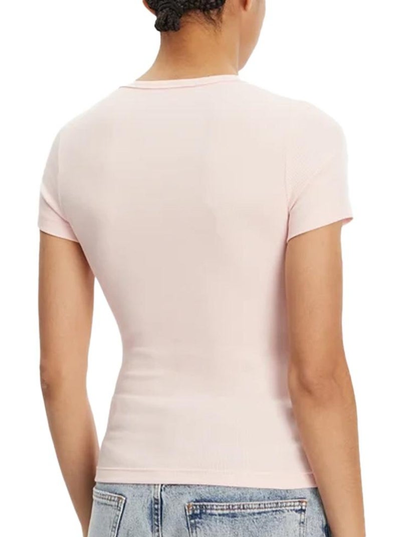 T-Shirt Femme Tommy Hilfiger Rose clair - Kiabi