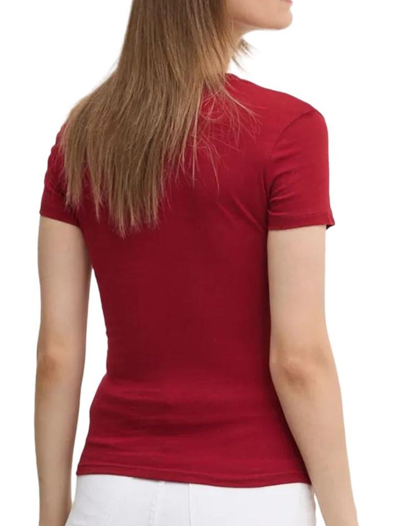 T-shirt Femme Tommy Hilfiger Rouge - Kiabi