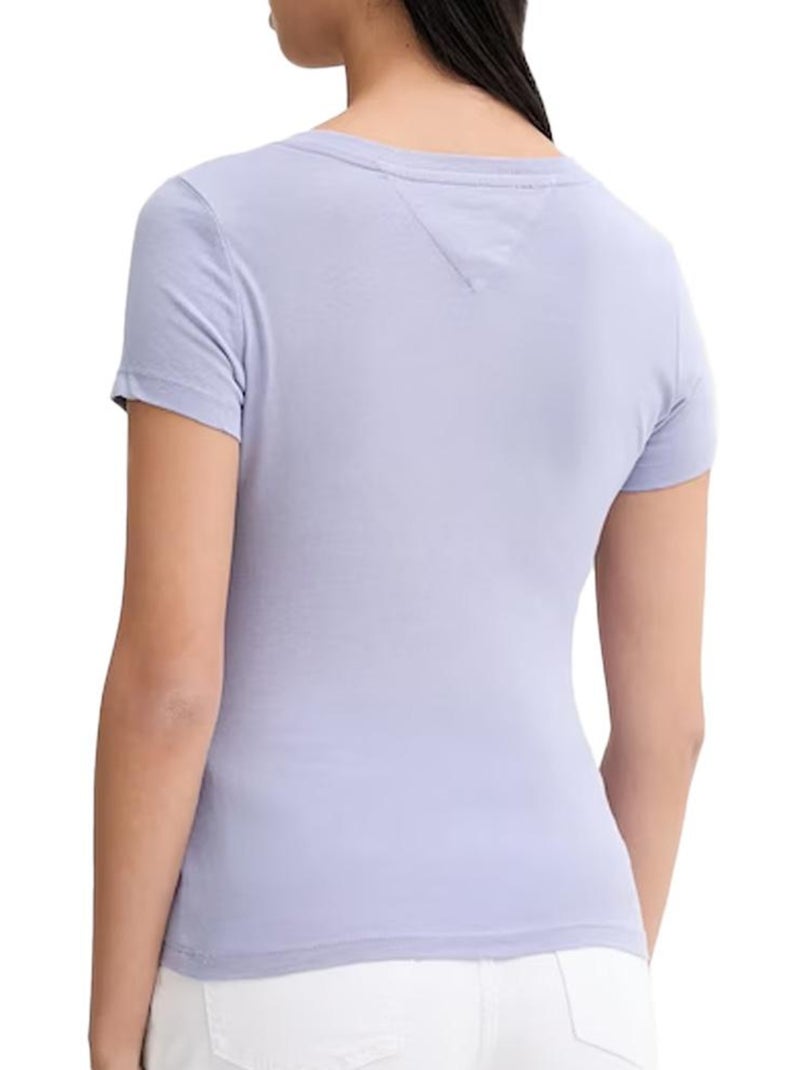 T-shirt Femme Tommy Hilfiger Violet - Kiabi