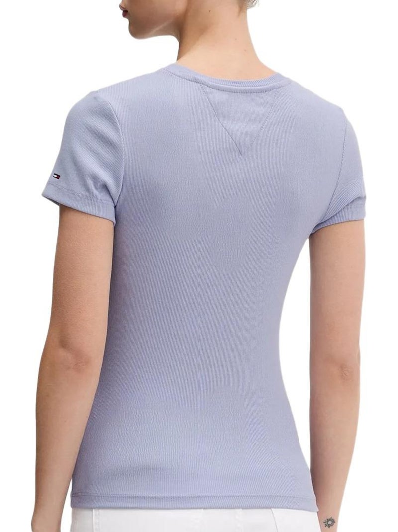 T-Shirt Femme Tommy Hilfiger Violet - Kiabi