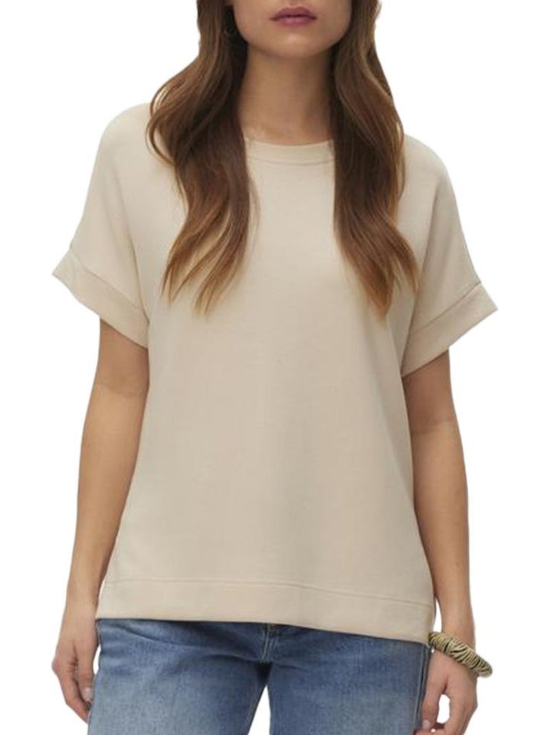 T-Shirt Femme Vero Moda Beige - Kiabi