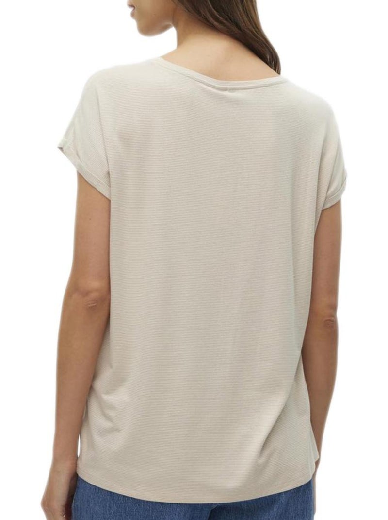 T-Shirt Femme Vero Moda Beige - Kiabi