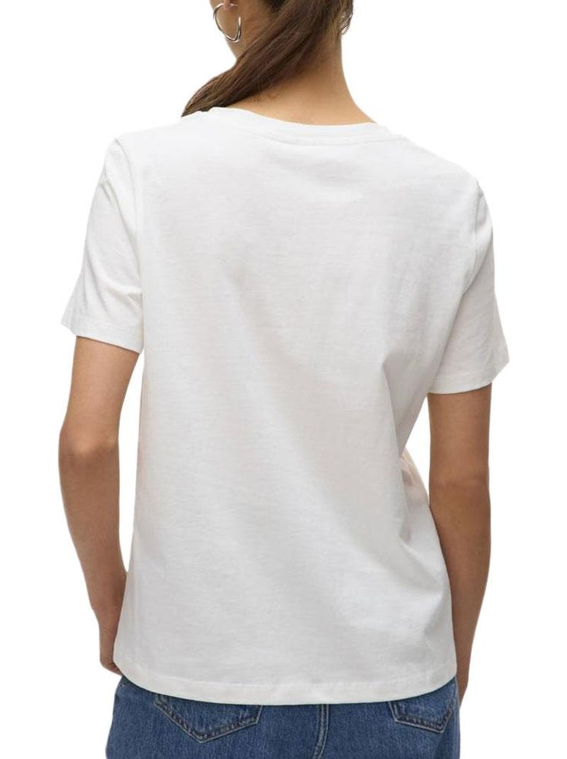 T-Shirt Femme Vero Moda Blanc - Kiabi