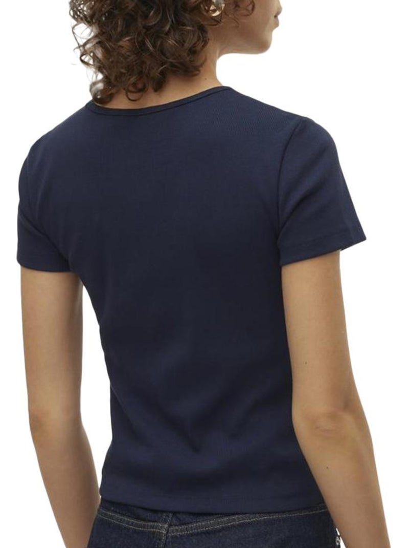 T-shirt Femme Vero Moda Bleu marine - Kiabi