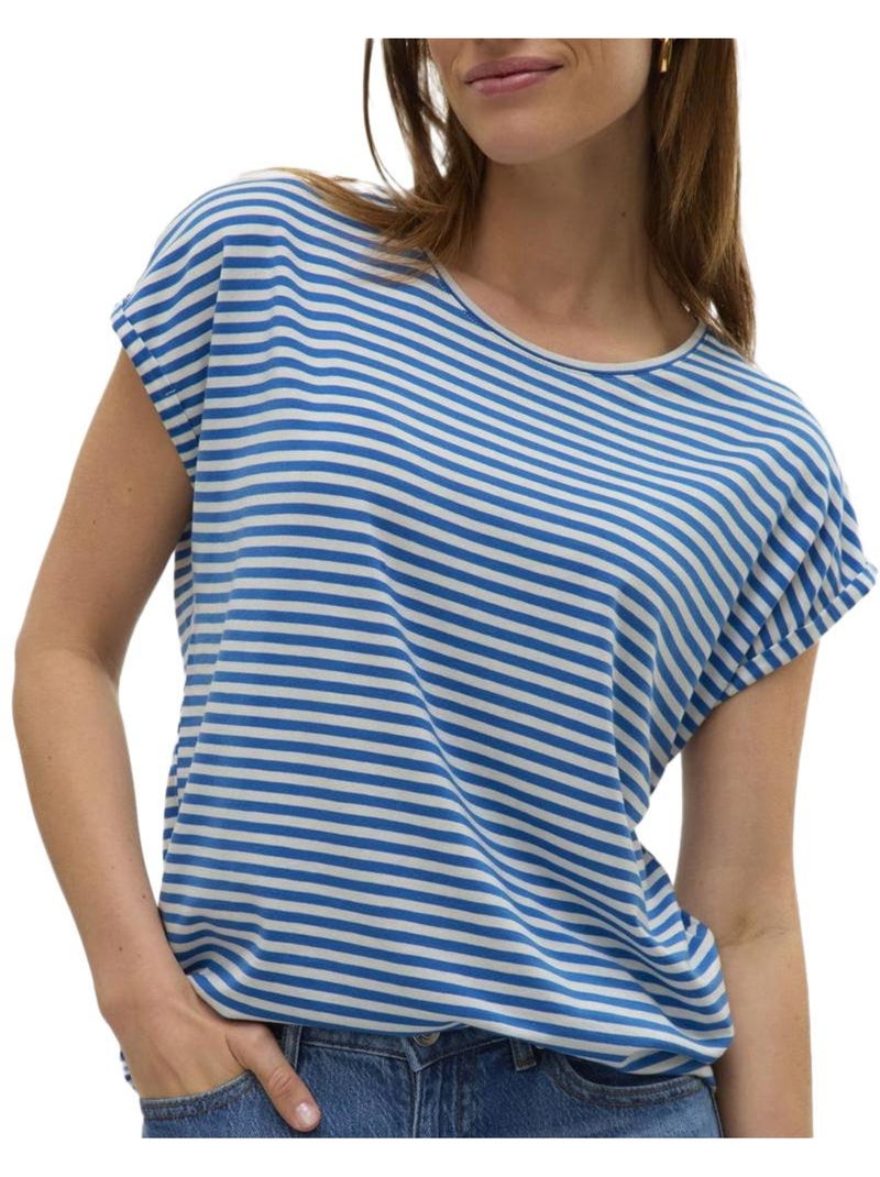 T-shirt Femme Vero Moda Bleu - Kiabi