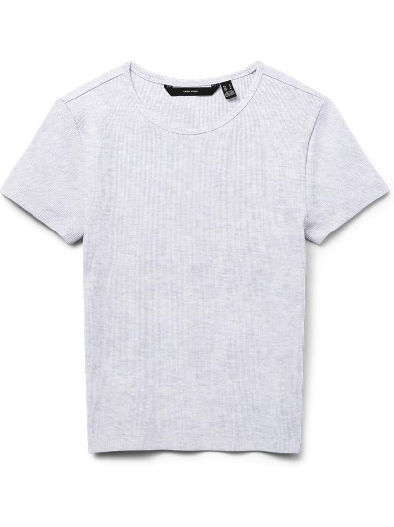 T-shirt Femme Vero Moda Gris Argenté - Kiabi