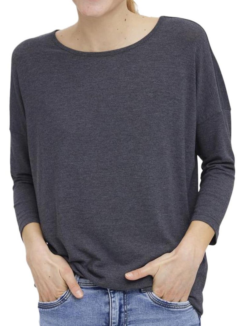 T-Shirt Femme Vero Moda Gris Argenté - Kiabi