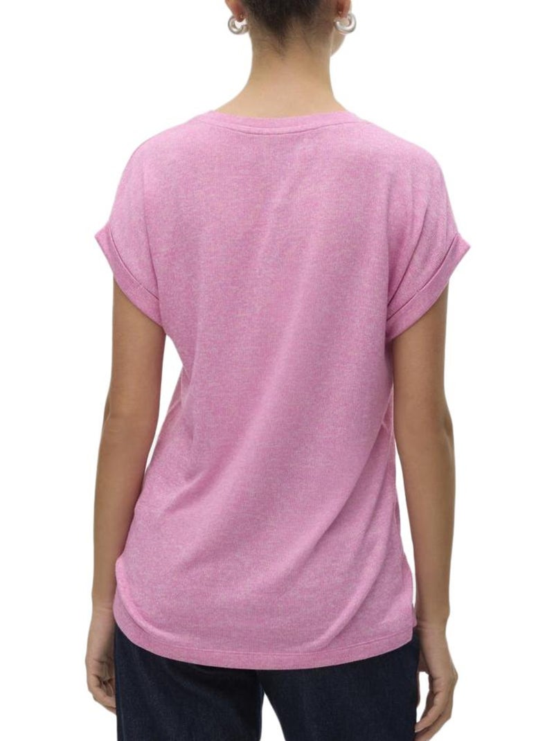 T-Shirt Femme Vero Moda Rose clair - Kiabi