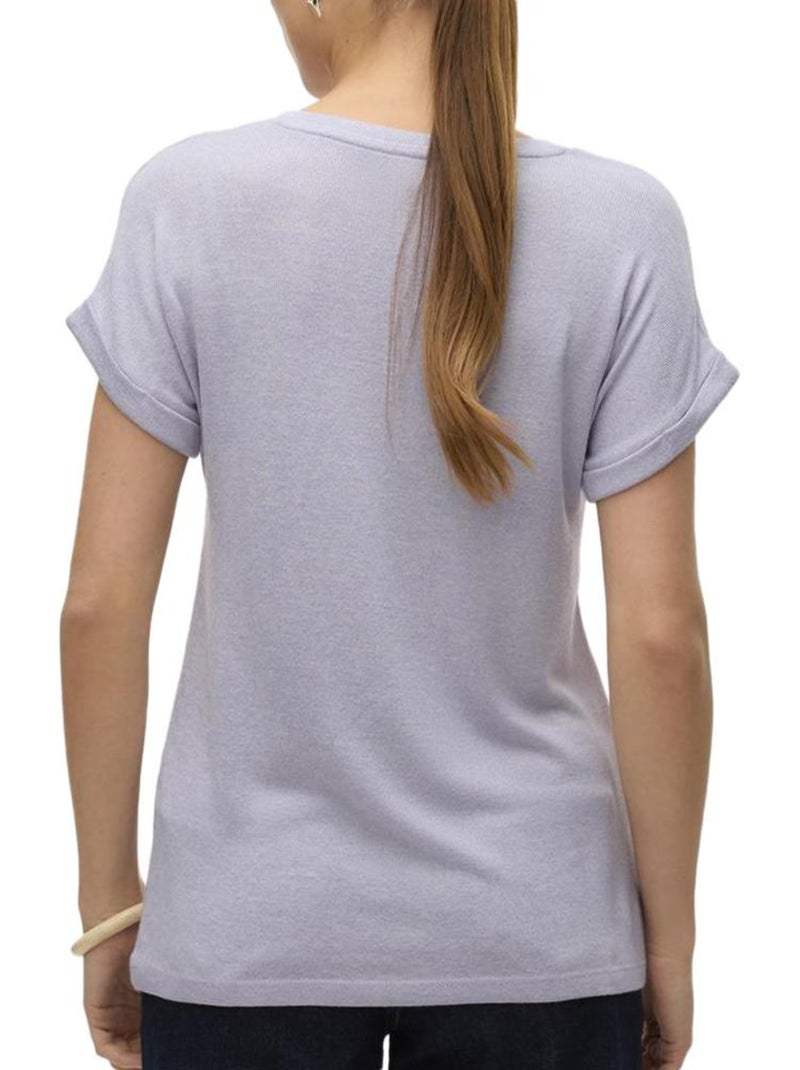 T-Shirt Femme Vero Moda Violet - Kiabi