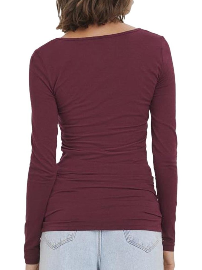T-shirt Femme Vero Moda Violet prune - Kiabi