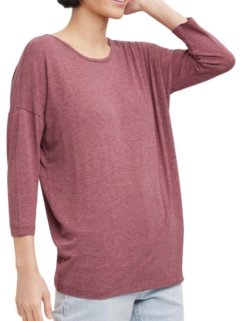 T-Shirt Femme Vero Moda Violet prune - Kiabi