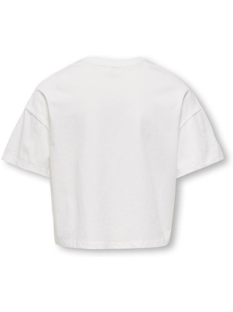 T-shirt fille kids only Blanc - Kiabi