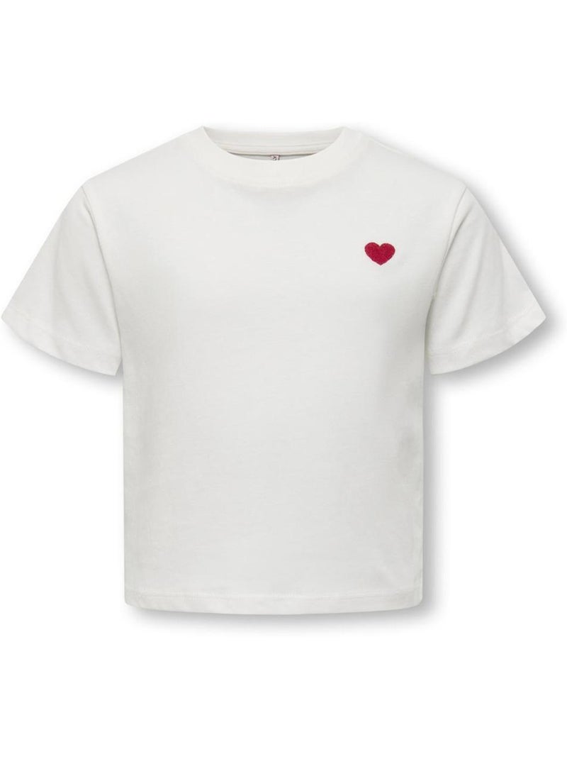T-shirt Fille Kids ONLY Blanc - Kiabi
