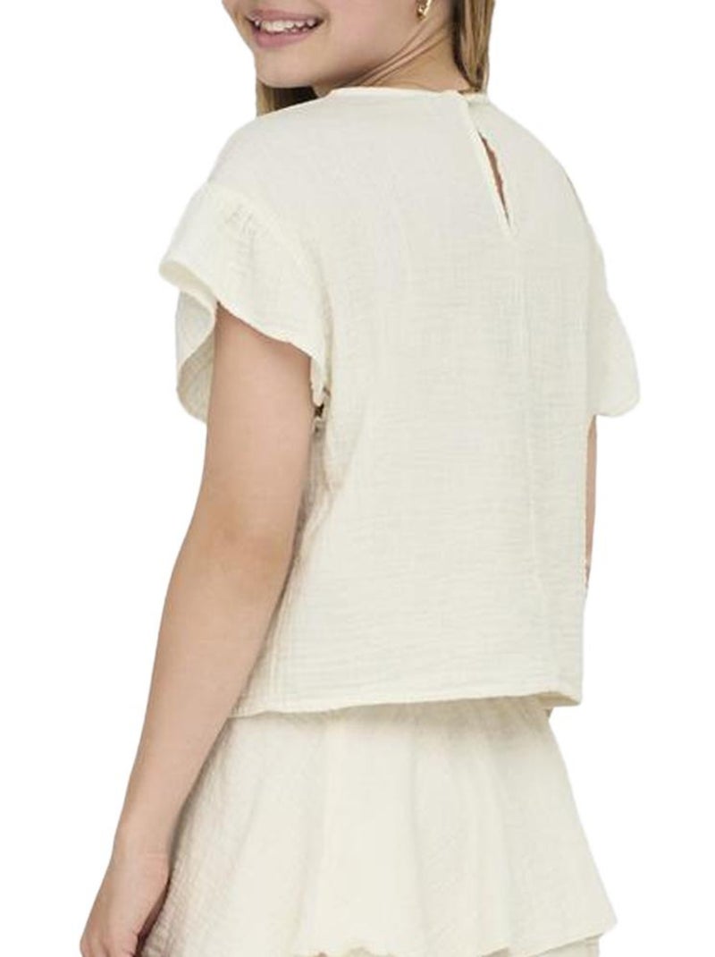 T-Shirt Fille Kids ONLY Blanc - Kiabi
