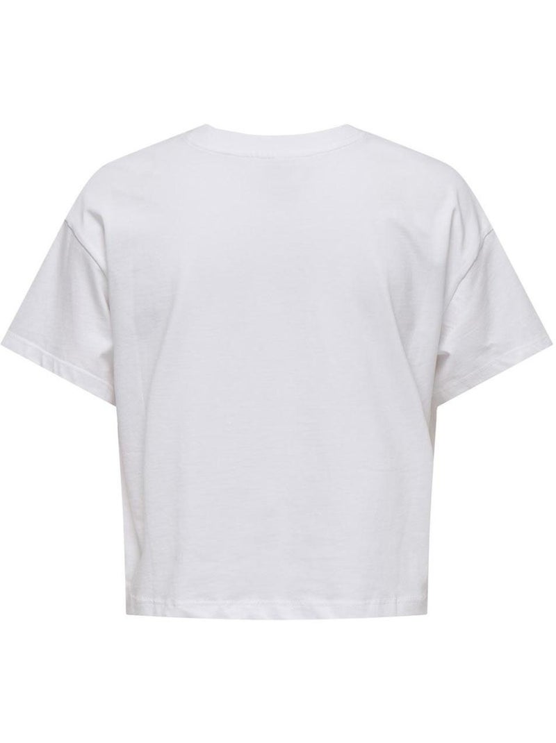 T-shirt Fille Kids ONLY Blanc - Kiabi
