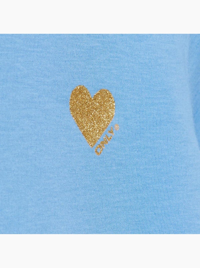 T-shirt Fille Kids Only Bleu - Kiabi