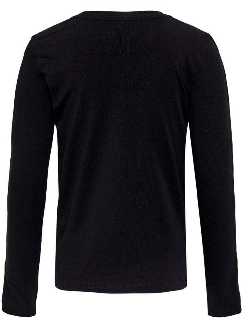 T-Shirt Fille Kids ONLY Noir - Kiabi