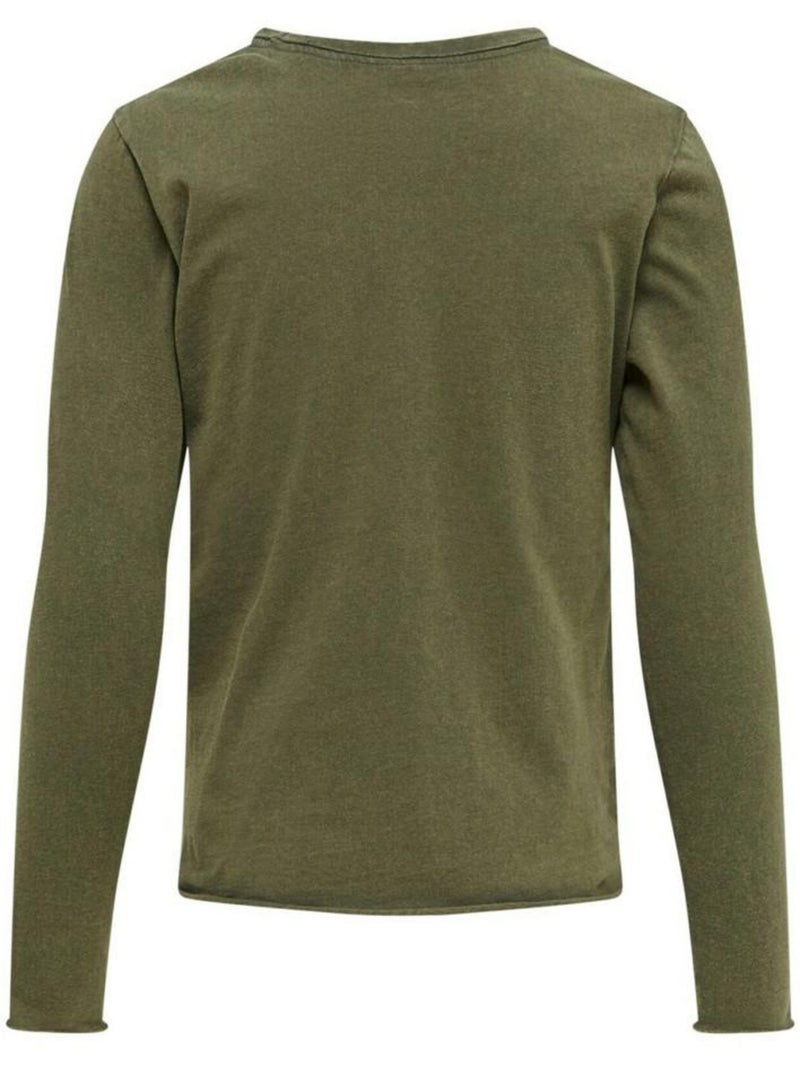 T-shirt Fille Kids Only Vert kaki clair - Kiabi
