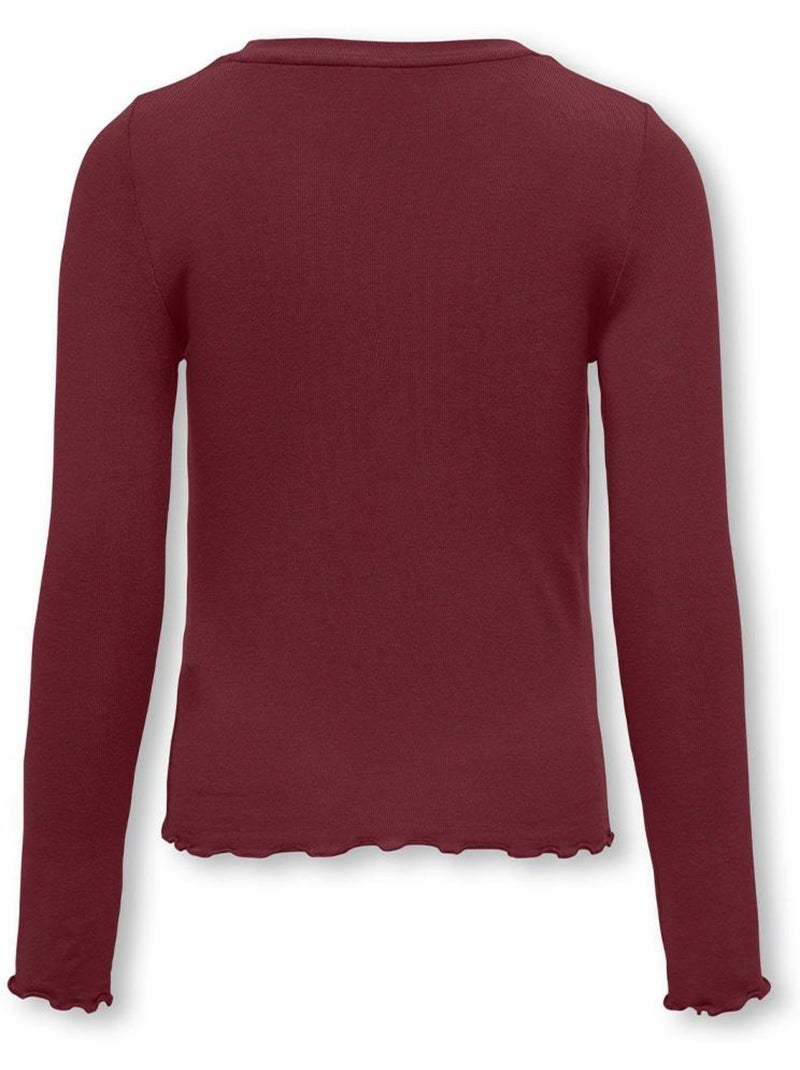 T-Shirt Fille Kids ONLY Violet prune - Kiabi
