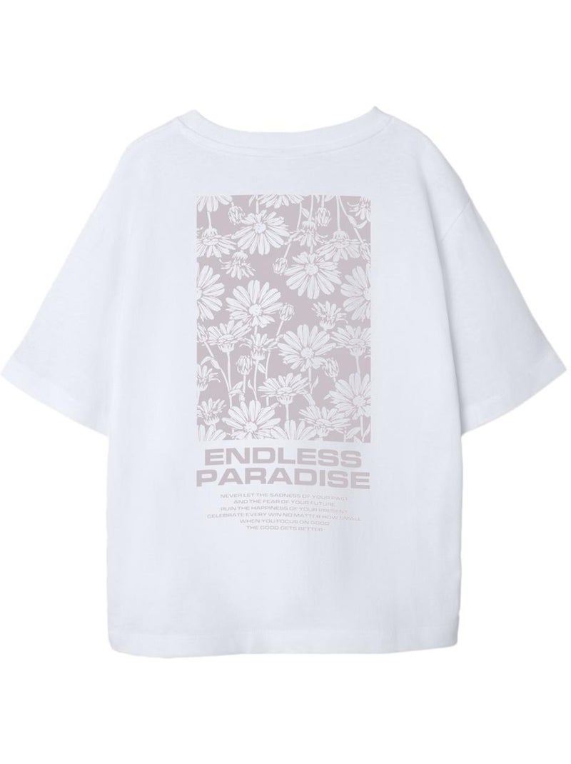 T-shirt Fille Name it Blanc - Kiabi