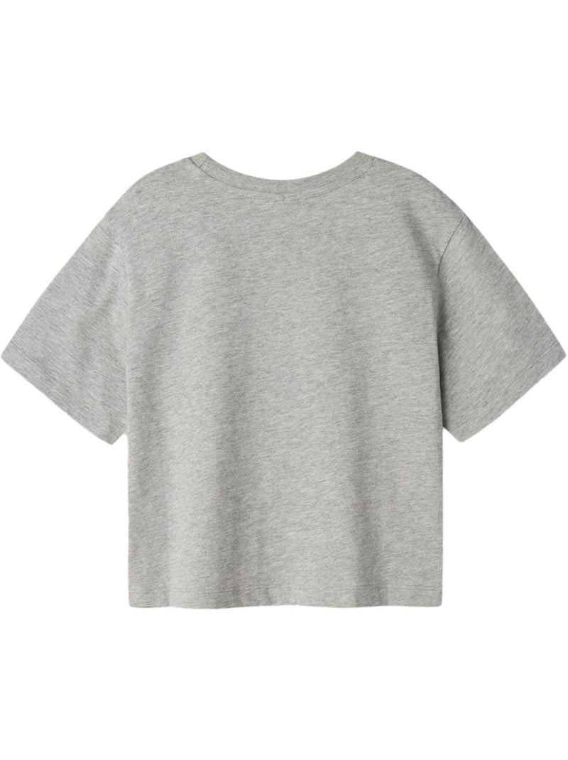 T-shirt Fille Name it Gris Argenté - Kiabi