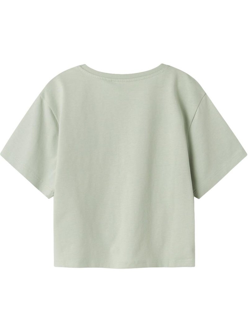 T-Shirt Fille Name it Vert - Kiabi