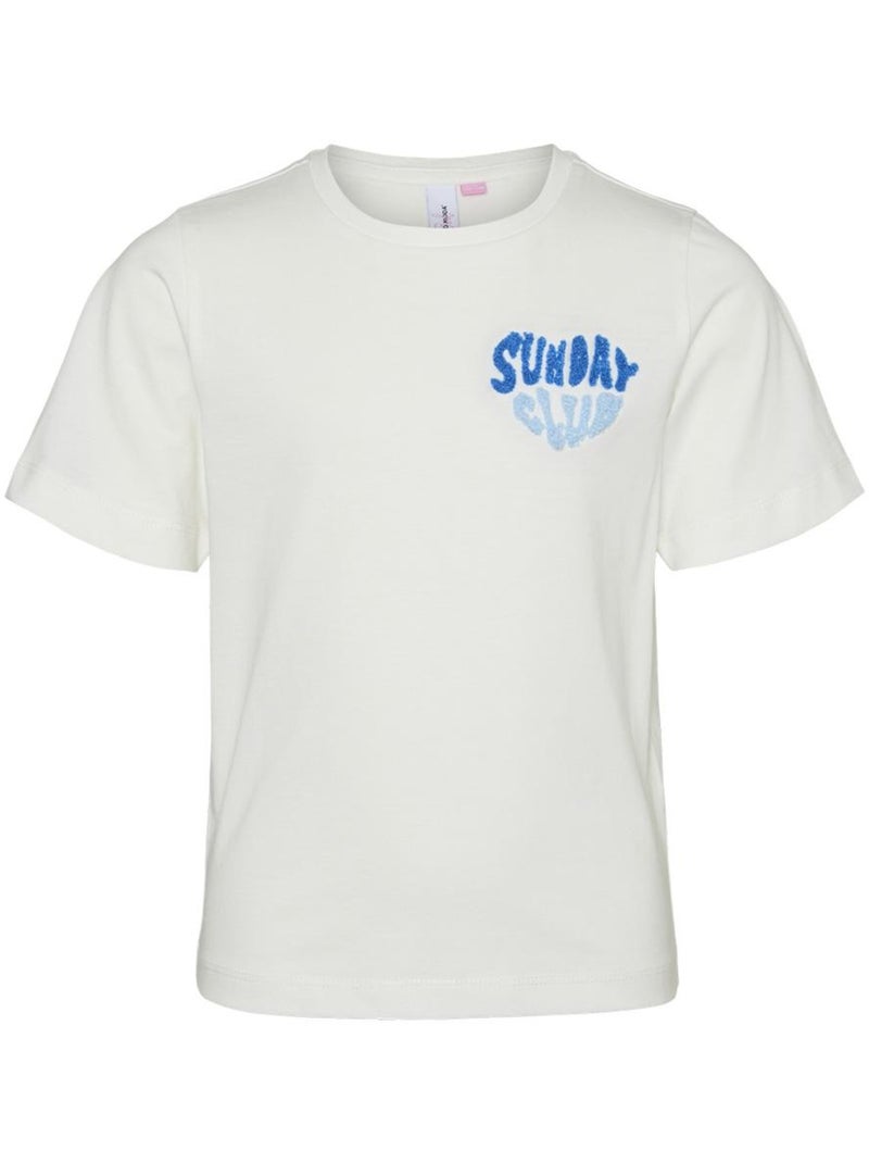 T-Shirt Fille Vero Moda Blanc - Kiabi