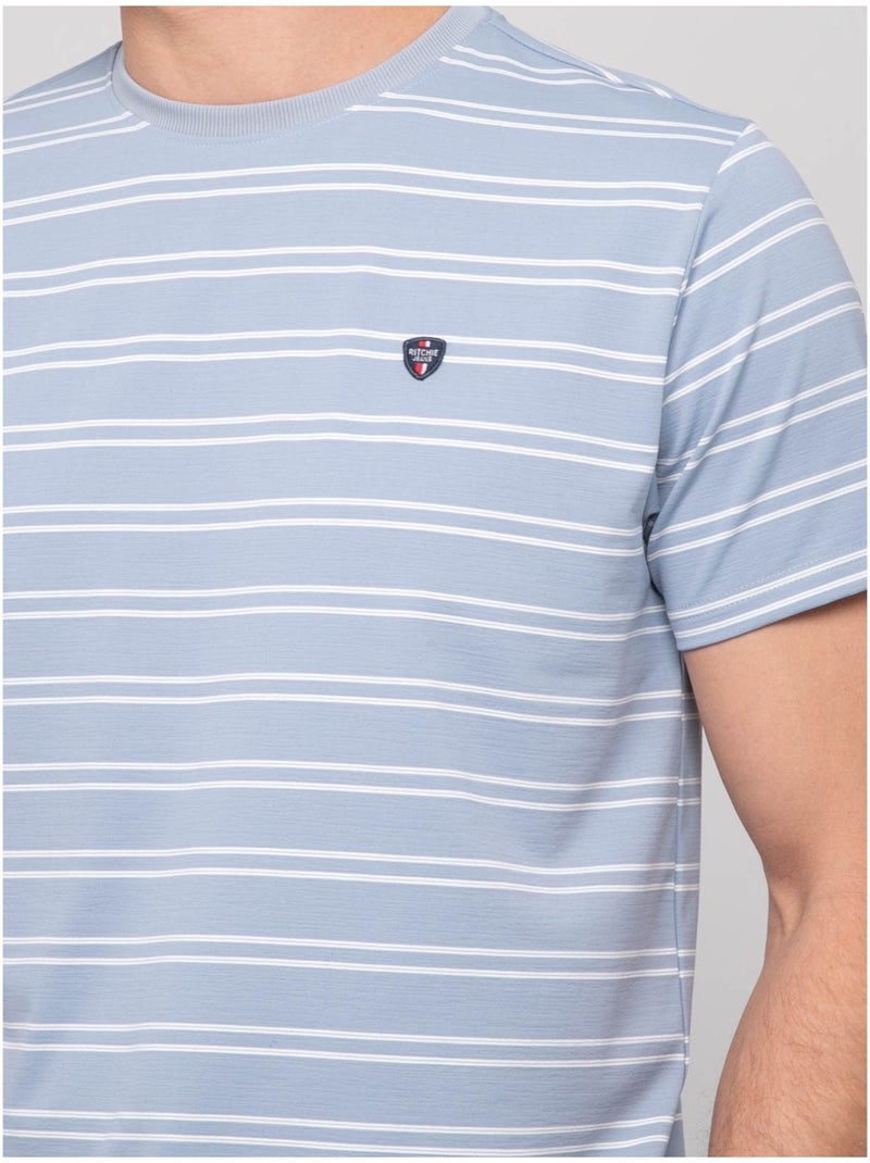 T-shirt fines rayures marinière nerlando Bleu - Kiabi