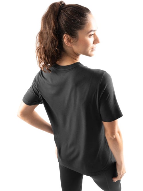 T-shirt fitness manches courtes femme fitness femme plan - Kiabi