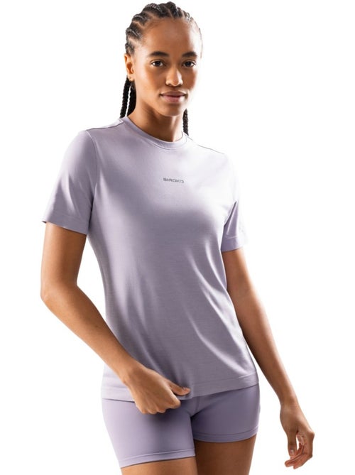 T-shirt fitness manches courtes femme fitness femme pulau - Kiabi