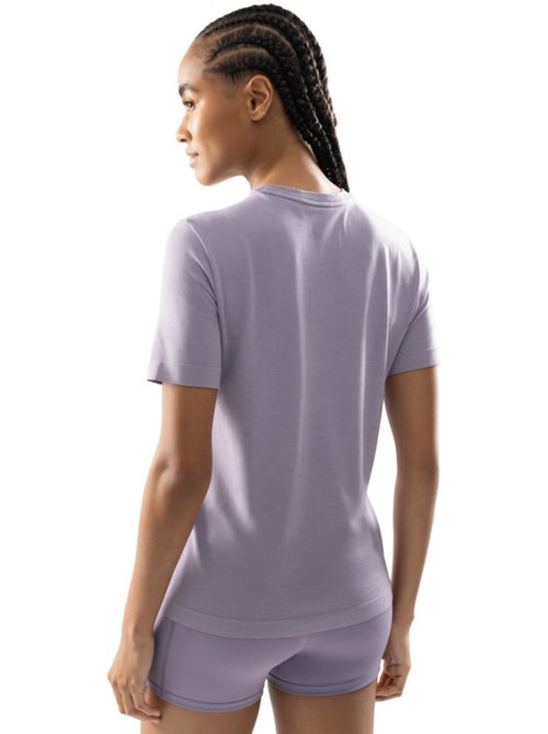 T-shirt fitness manches courtes femme fitness femme pulau - Kiabi