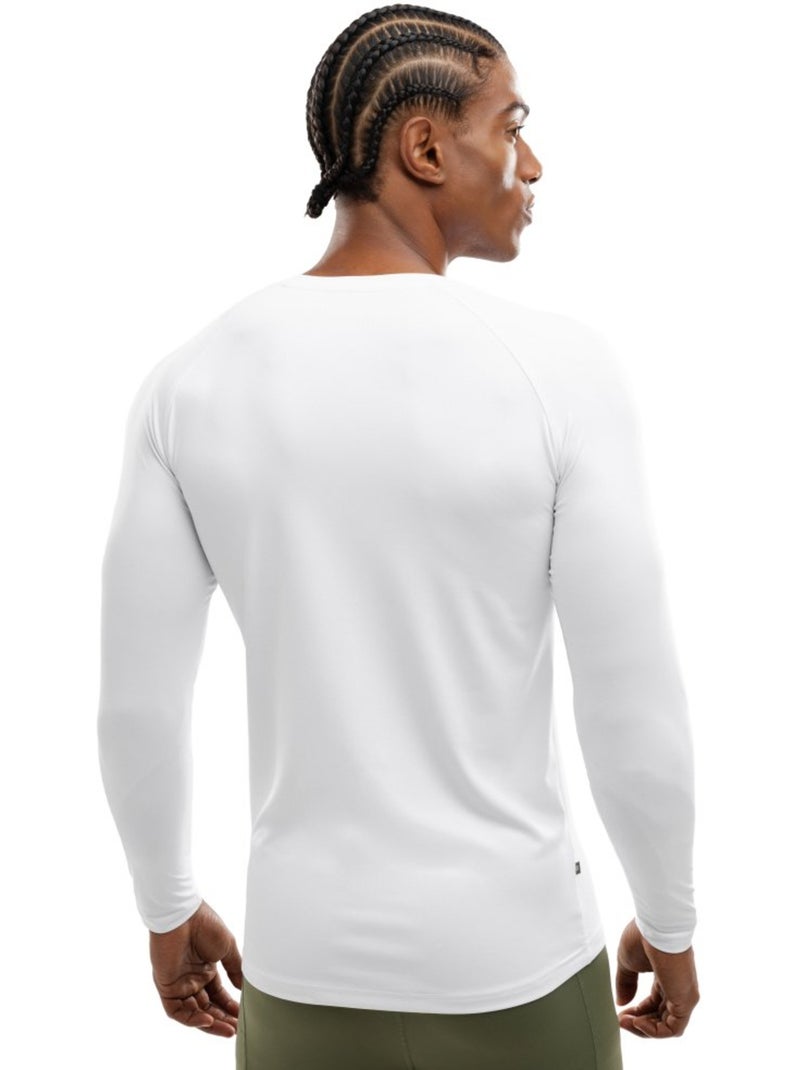 T-shirt fitness manches longues homme fitness homme air Blanc - Kiabi