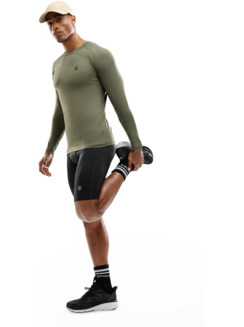 T-shirt fitness manches longues homme fitness homme wild - Kiabi