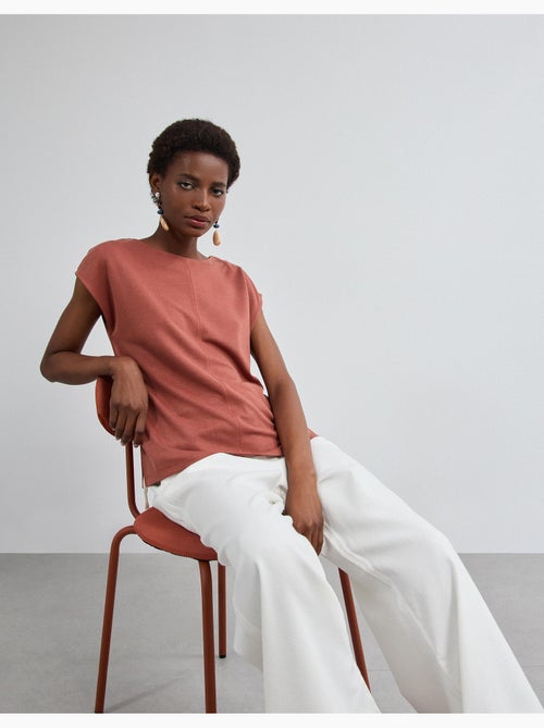 T-shirt fluide, mo fashion - Kiabi