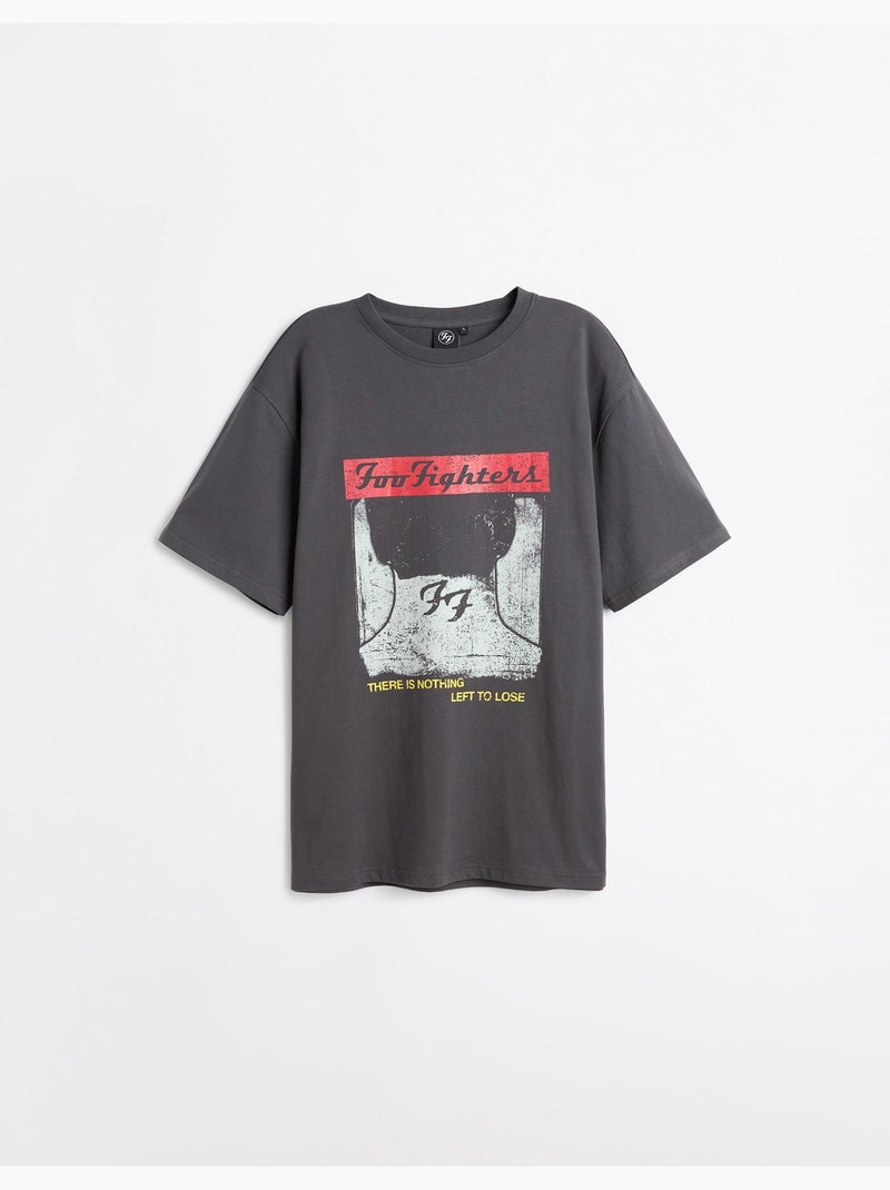 T-shirt Foo Fighters, MO Fashion Grijs - Kiabi