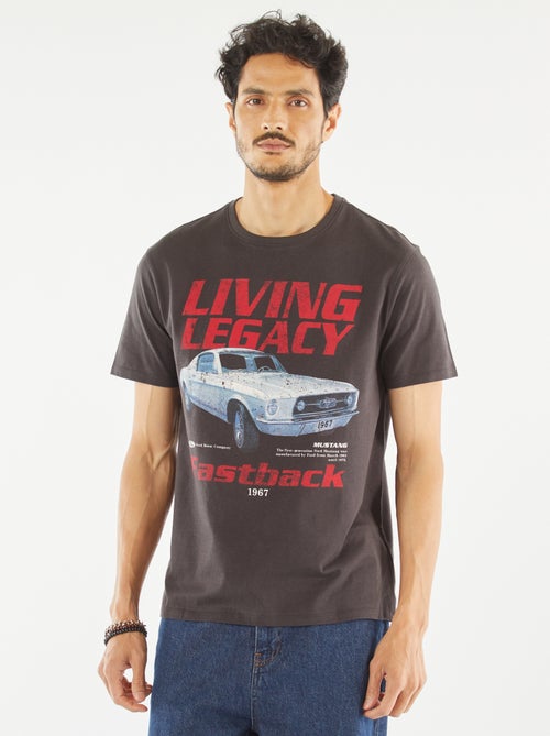 T-shirt 'Ford Mustang' manches courtes - Kiabi