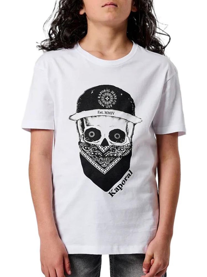 T-Shirt Garçon Kaporal Blanc - Kiabi
