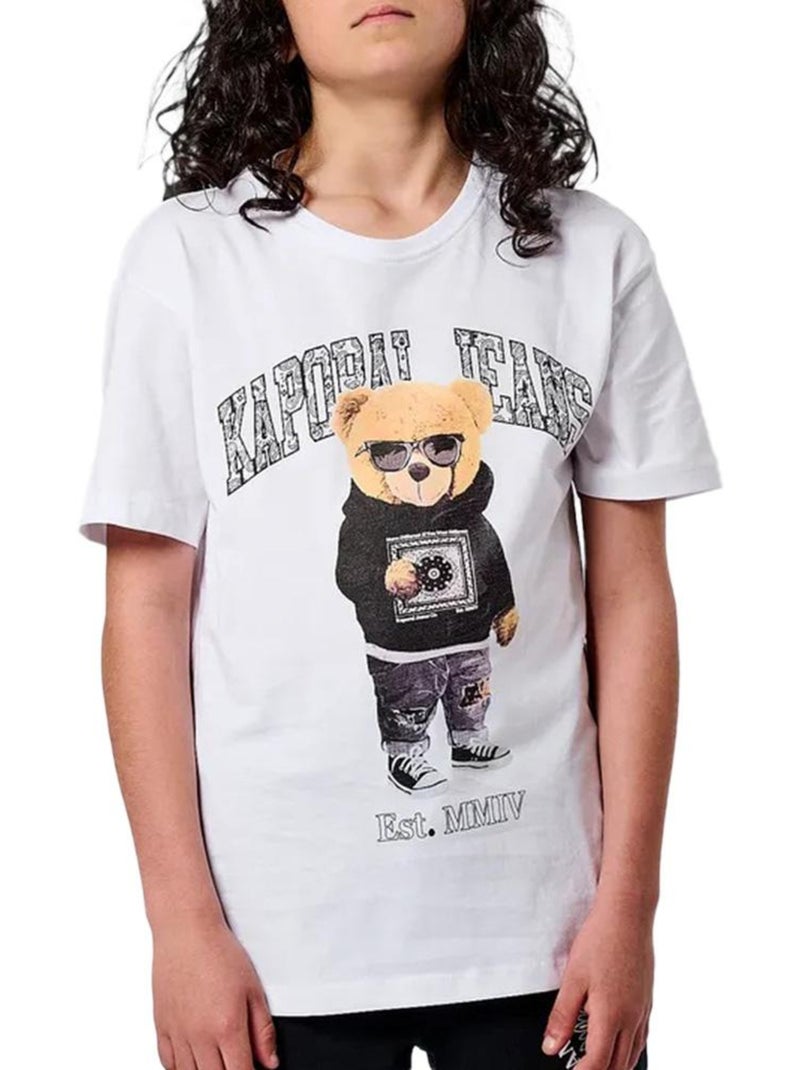T-Shirt Garçon Kaporal Blanc - Kiabi