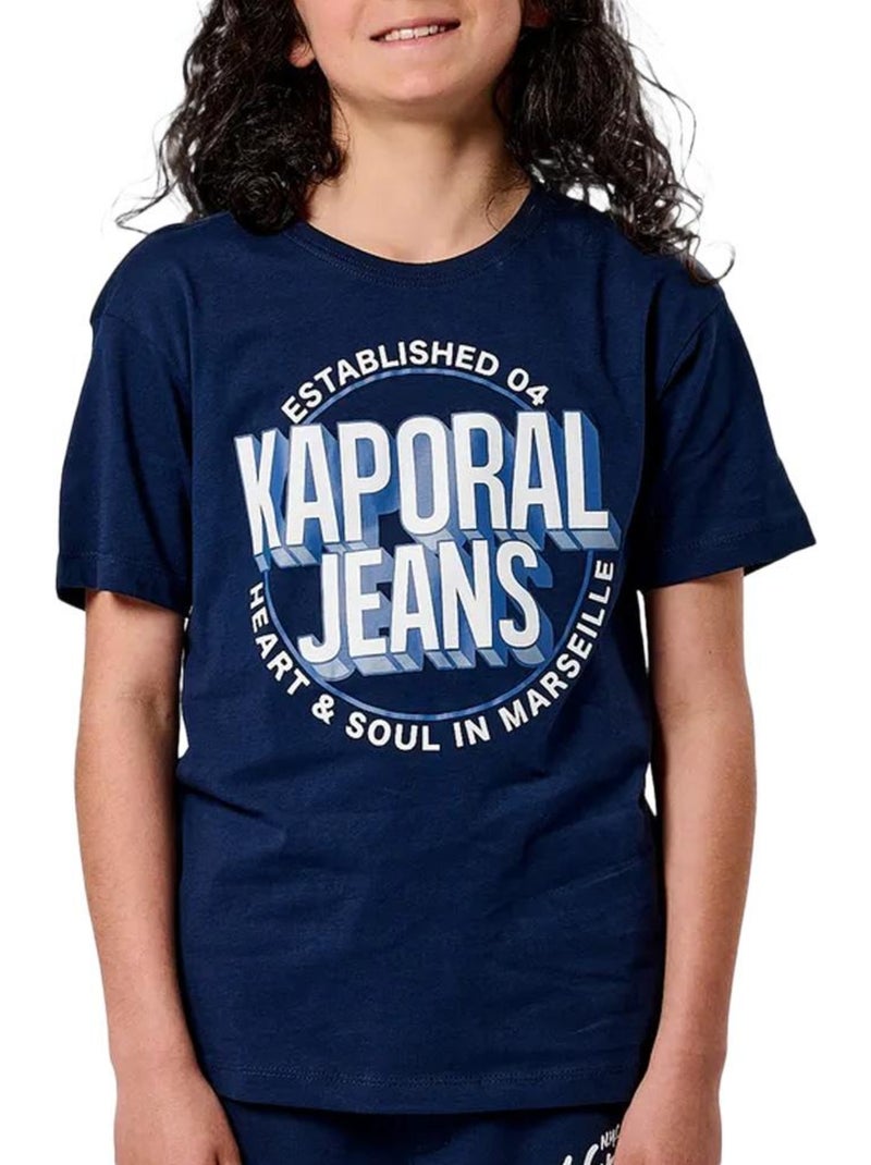 T-Shirt Garçon Kaporal Bleu marine - Kiabi