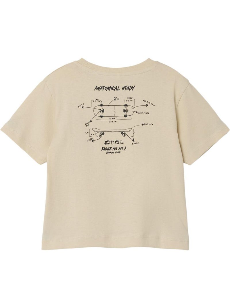 T-shirt Garçon Name it Beige clair - Kiabi