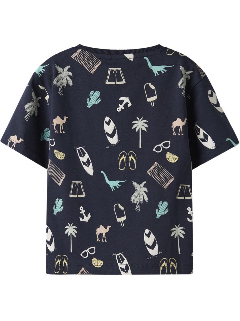 T-Shirt Garçon Name it Bleu marine - Kiabi