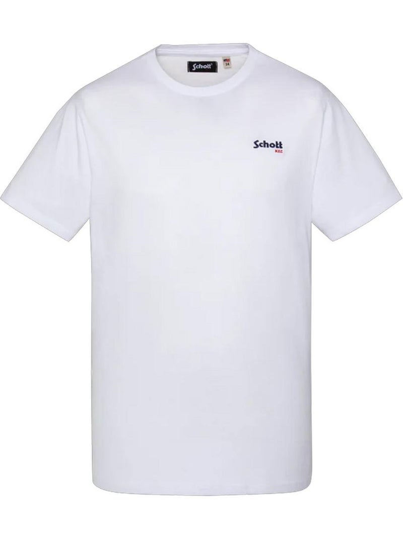 T-Shirt Garçon Schott Blanc - Kiabi