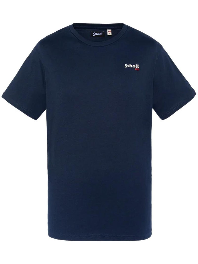 T-Shirt Garçon Schott Bleu marine - Kiabi