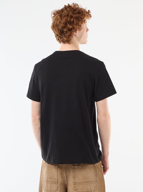 T-shirt 'Gorillaz' van effen katoen - Kiabi