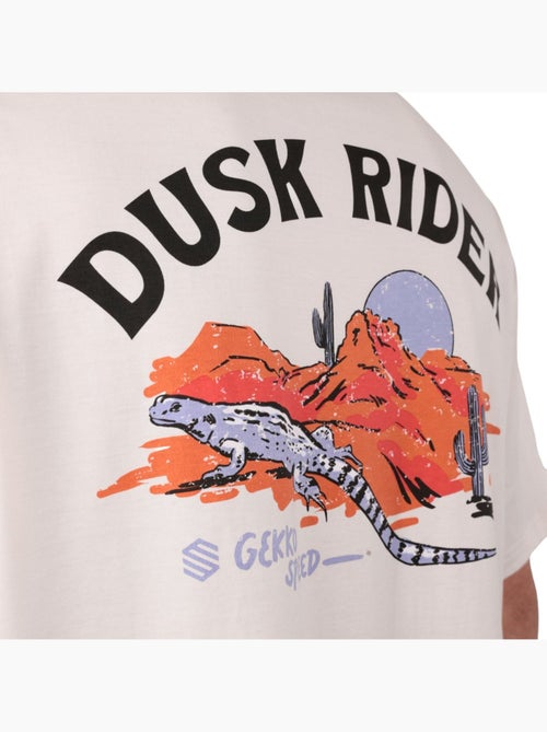 T-shirt gravel coton manches courtes homme homme chaser - Kiabi