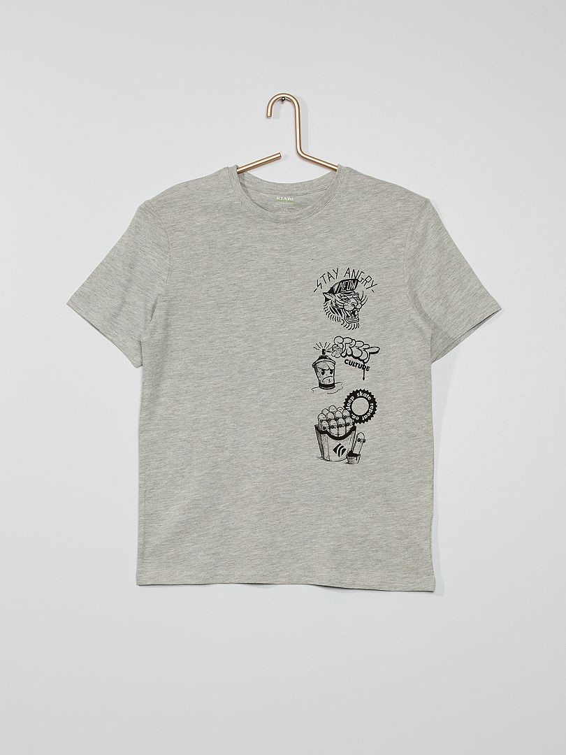 T-shirt gris - Kiabi