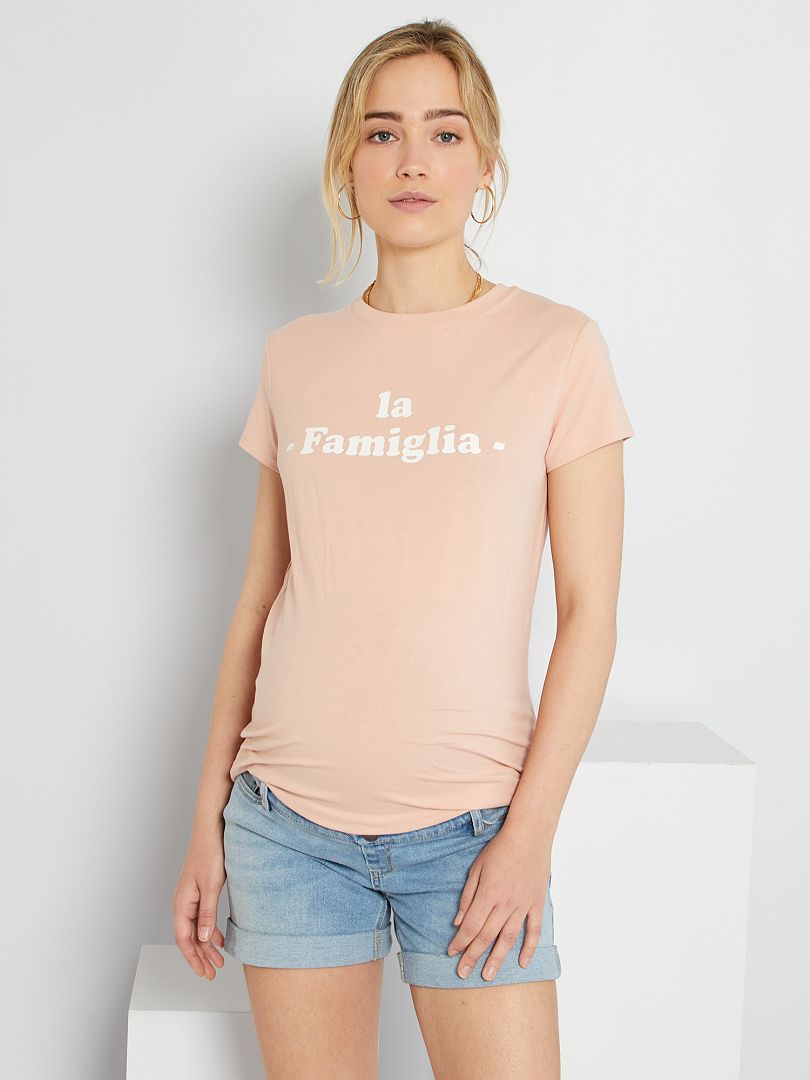 T Shirt Di Famiglia Nera - Italia